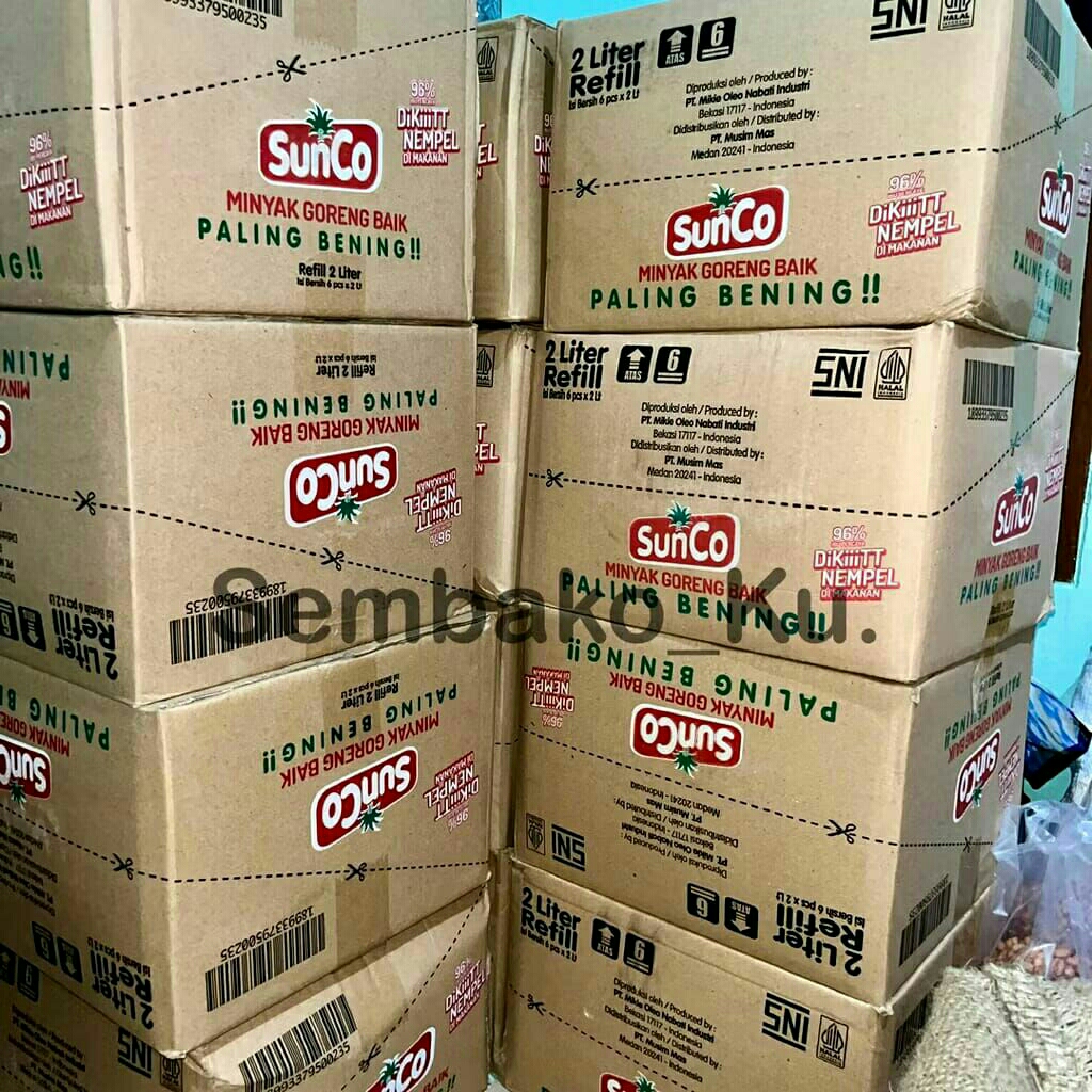 

minyak goreng sunco 1 karton (2x6 lter)