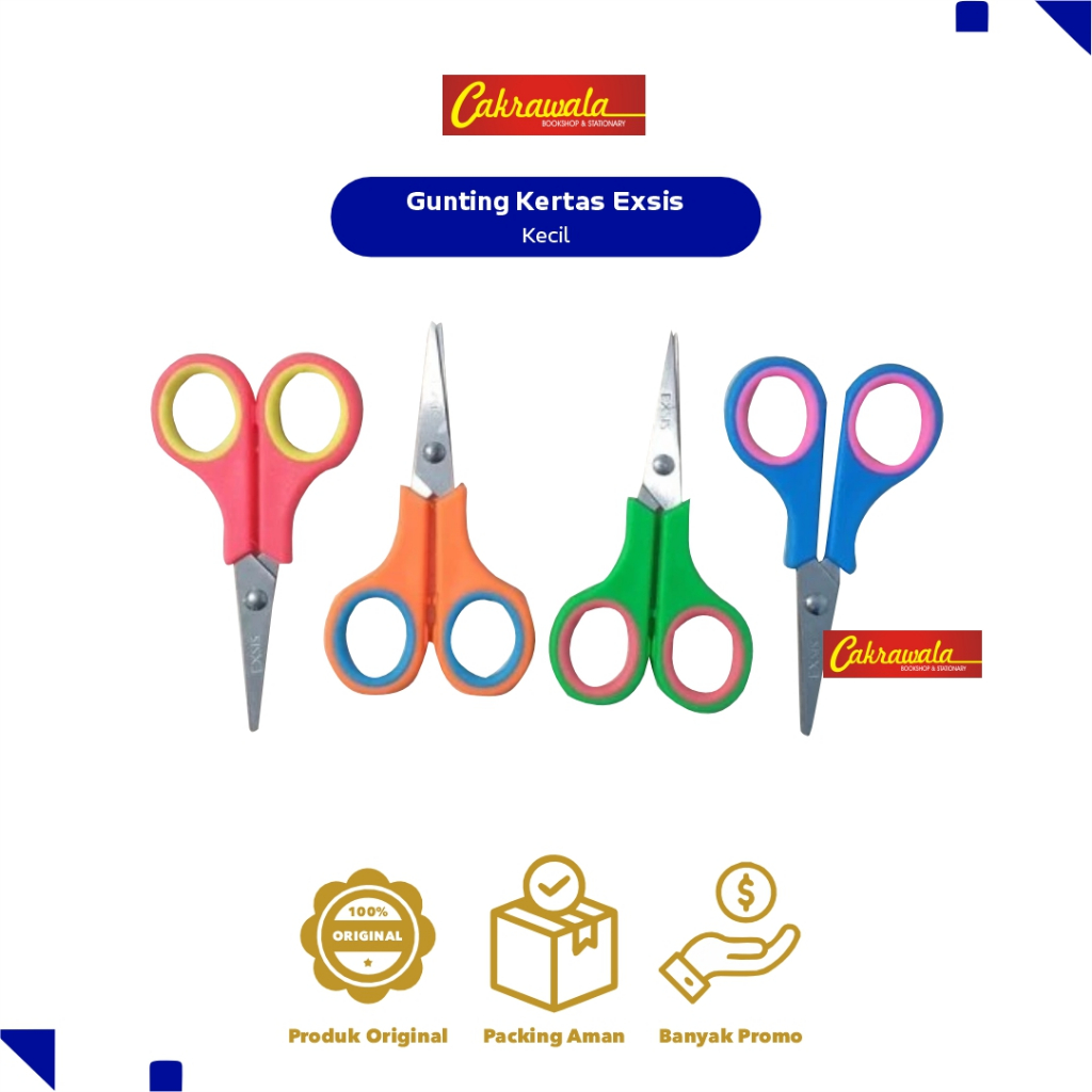 

Gunting Kertas Exsis Kecil | Gunting Mini Tajam | Gunting Anak Sekolah | ATK Praktis & Murah