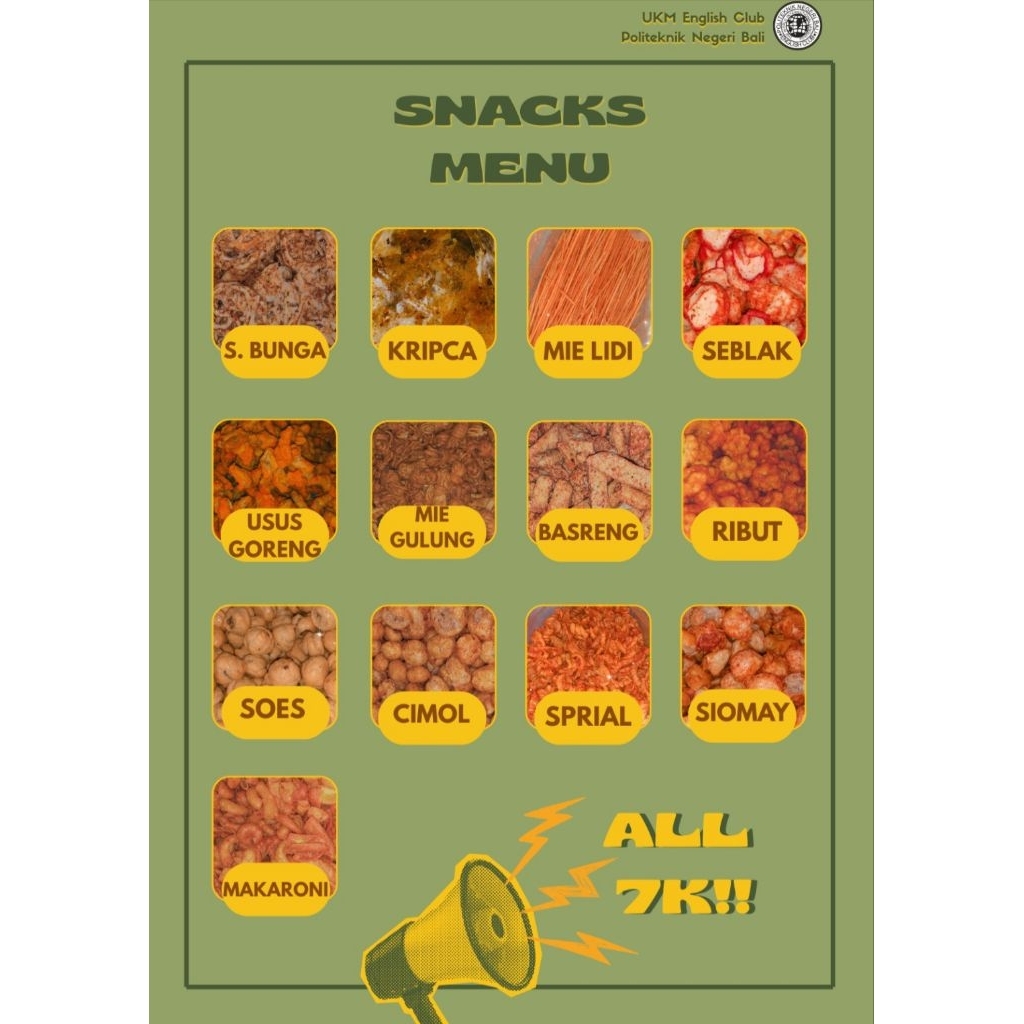 

PREORDER Snack Kering