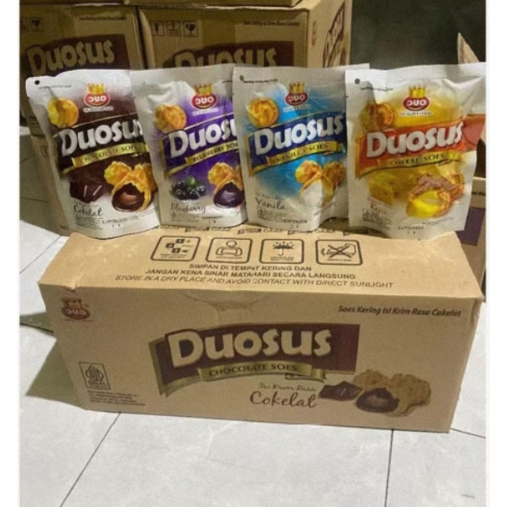 

duosus kue sus kering isi cream 30 gr ( 1 karton)