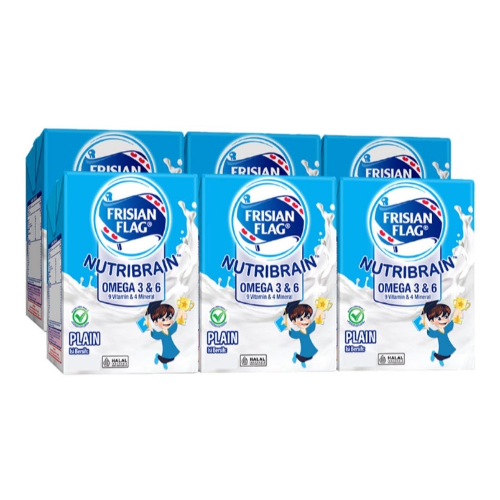 

Frisian Flag Nutribrain Susu UHT Cair Plain Kotak 6 x 110ml