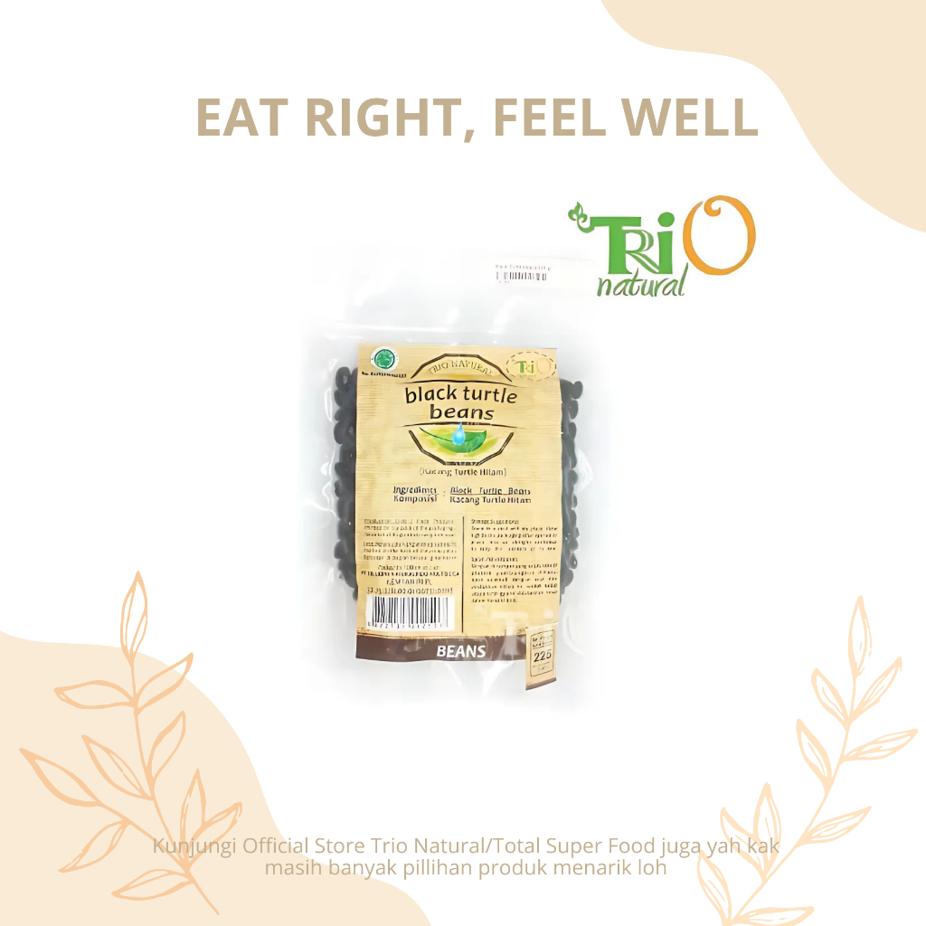 

TRIO NATURAL Black Turtle Bean / Kacang Turtle Hitam Mentah