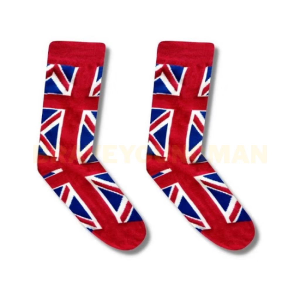 KAOS KAKI INGGRIS | KAOS KAKI MOTIF | KAOS KAKI PRIA | BRAVEYOUNGMAN