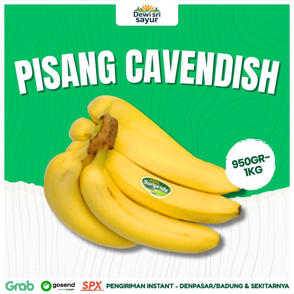 

Pisang Cavendish 950gr-1kg – Dewi Sri Sayur