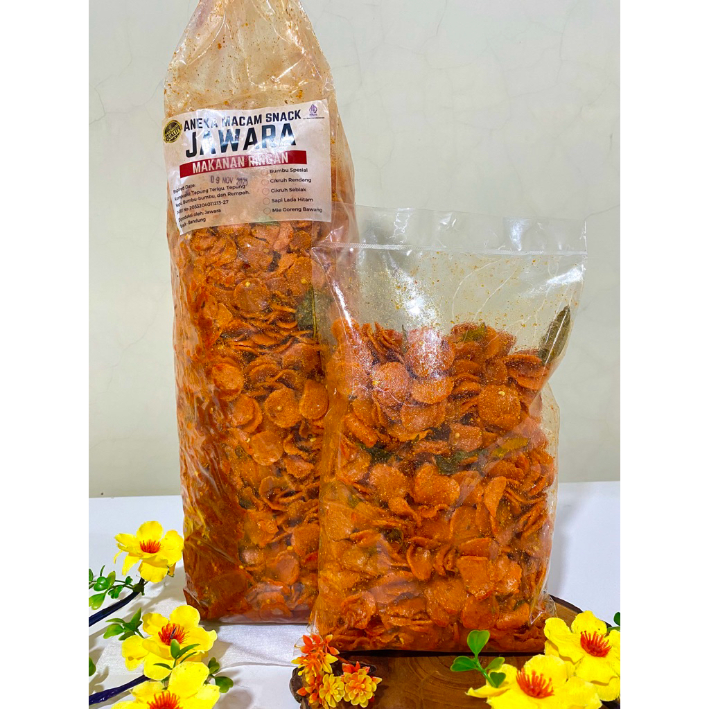 

Sosis Cikruh Pedas Jawara Enak Renyah Cemilan 250g 500g