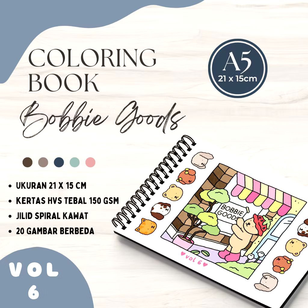 

Buku Mewarnai Dewasa/ Colouring Book Doodle Art Kawai Cute/ Draw Doodle Anti Stress For Adult/ Buku Gambar Sketsa