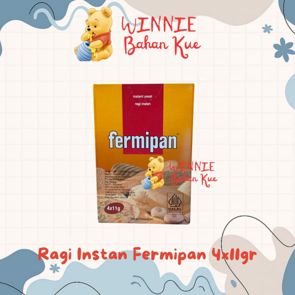 

Ragi instan Fermipan 4x11gr | Pengembang Roti