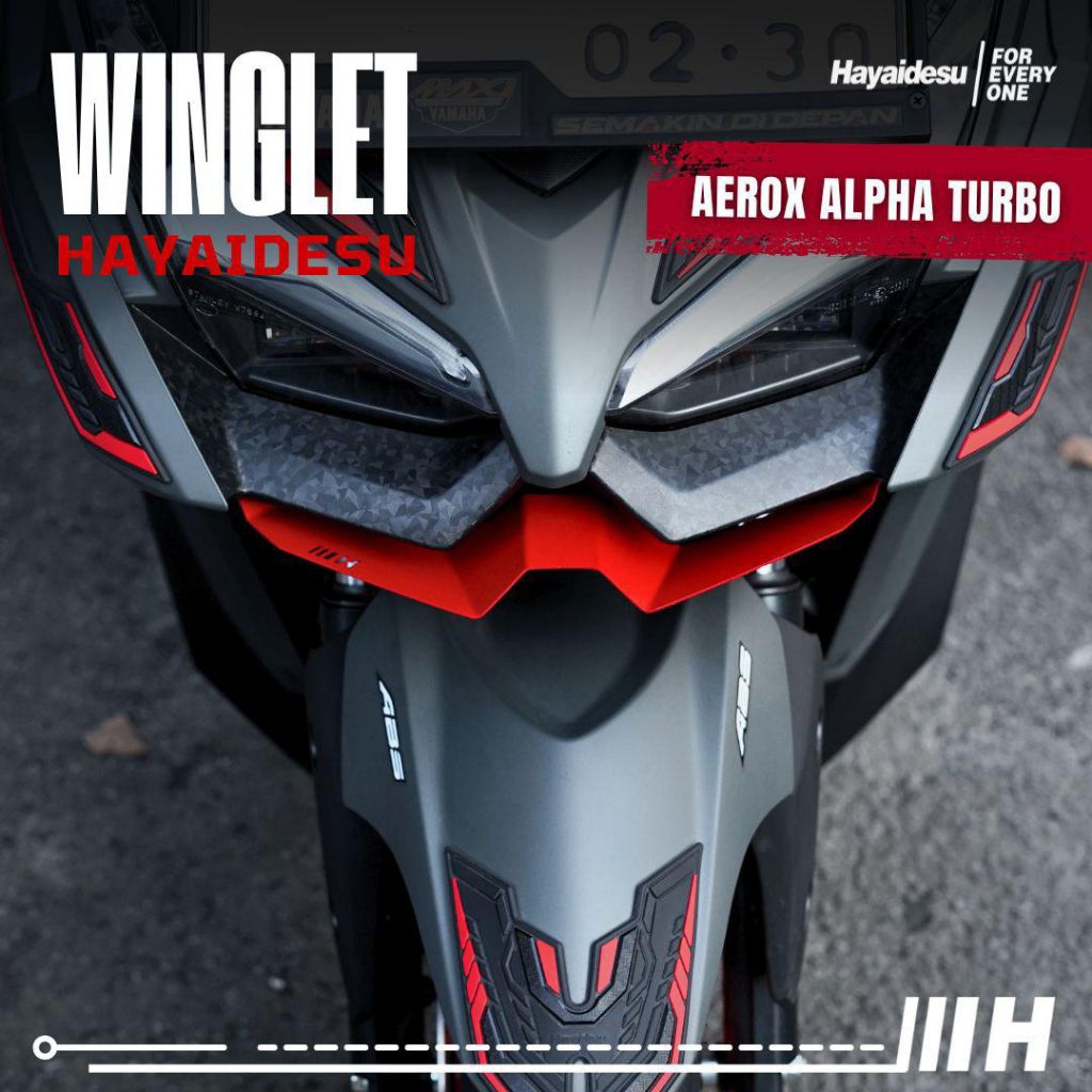 HAYAIDESU WINGLET BAWAH AEROX ALPHA