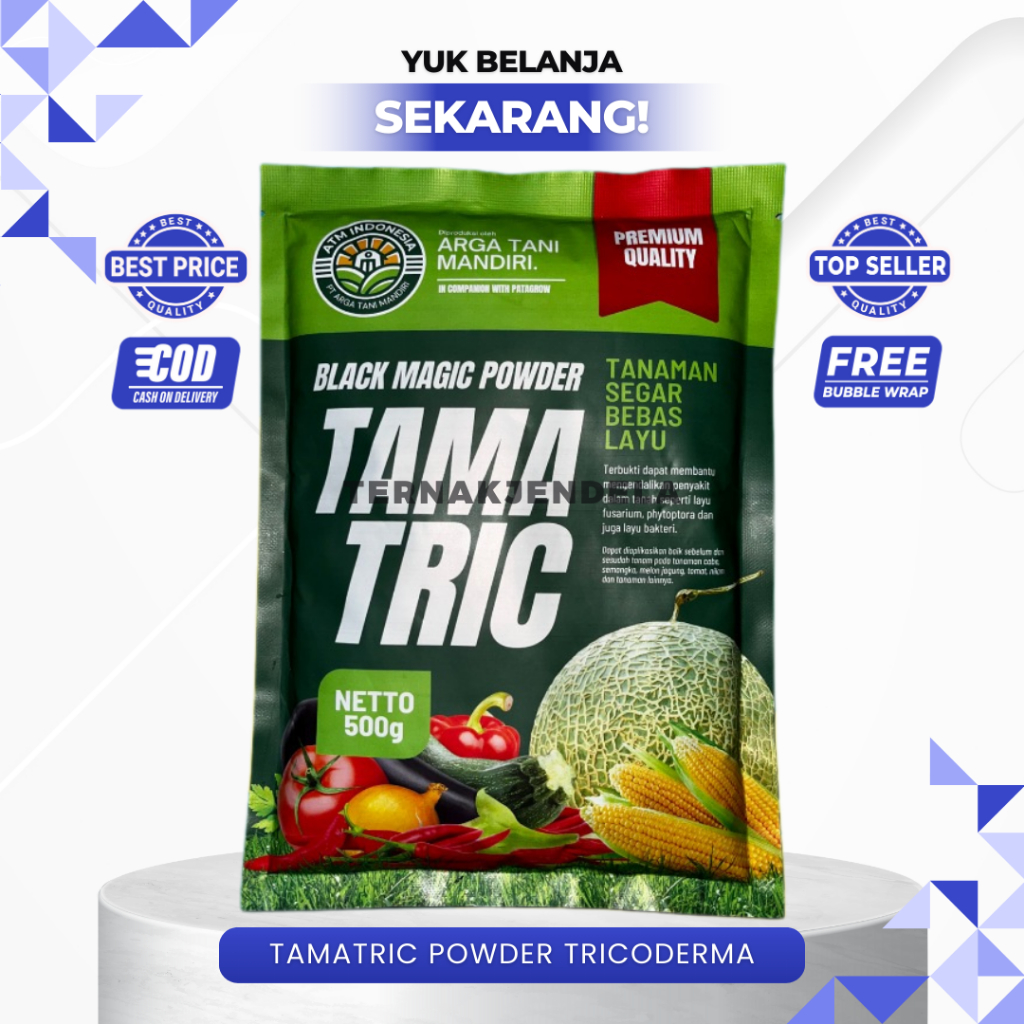 TAMATRIC POWDER TRICODERMA 500 GRAM - Asam Humat Untuk Tanaman