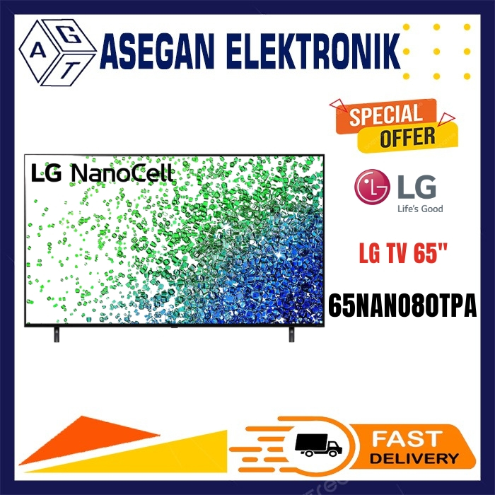 TV LG 65NANO80TPA 65 INCH SMART TV NANO CELL 4K UHD 65NANO80 LG NANO80 TV