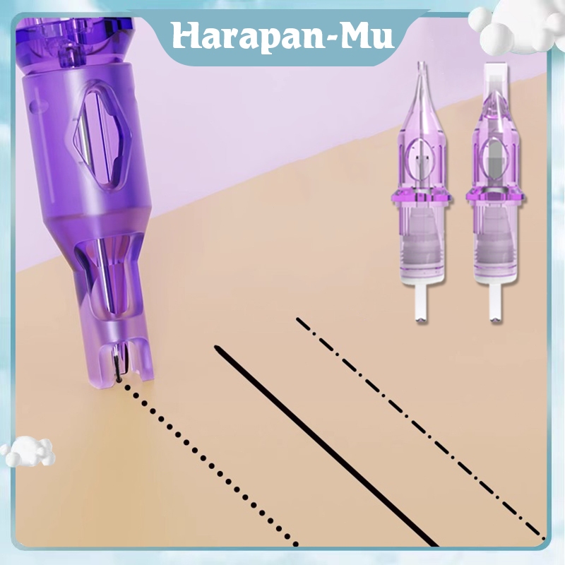 10 Pcs Jarum Tatto Baja Tahan Karat 316 / Alat Tatto Satu Kali / 3/5/7RL Jarum Catridge Tatto Bulat