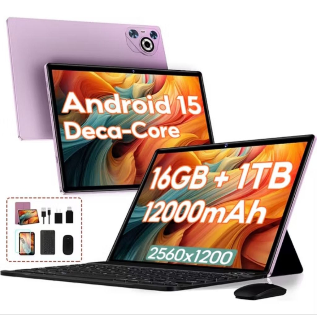 Tablet Pad M70 Plus 16GB+1026GB | IPS 10.1" | Tablet Murah 5G WIFI/ SIM card Untuk Belajar, Gaming, 