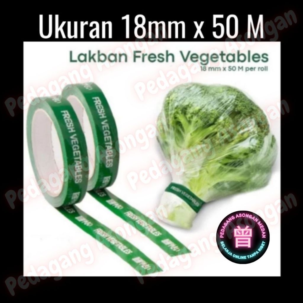 

Lakban Sayur Isolasi Fresh Vegetable 18mm x 50m Selotape Sayur (1 Pcs)