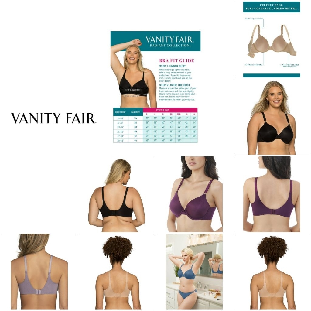 VANITY FAIR BRA RADIANT BACK SMOOTHING BRA