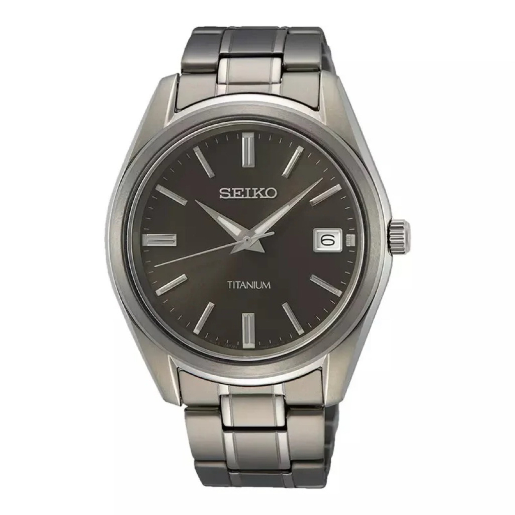 Jam Tangan Pria Seiko SUR375P1 Titanium Quartz Titanium Strap Original | Seiko SUR375P1 | Seiko Clas