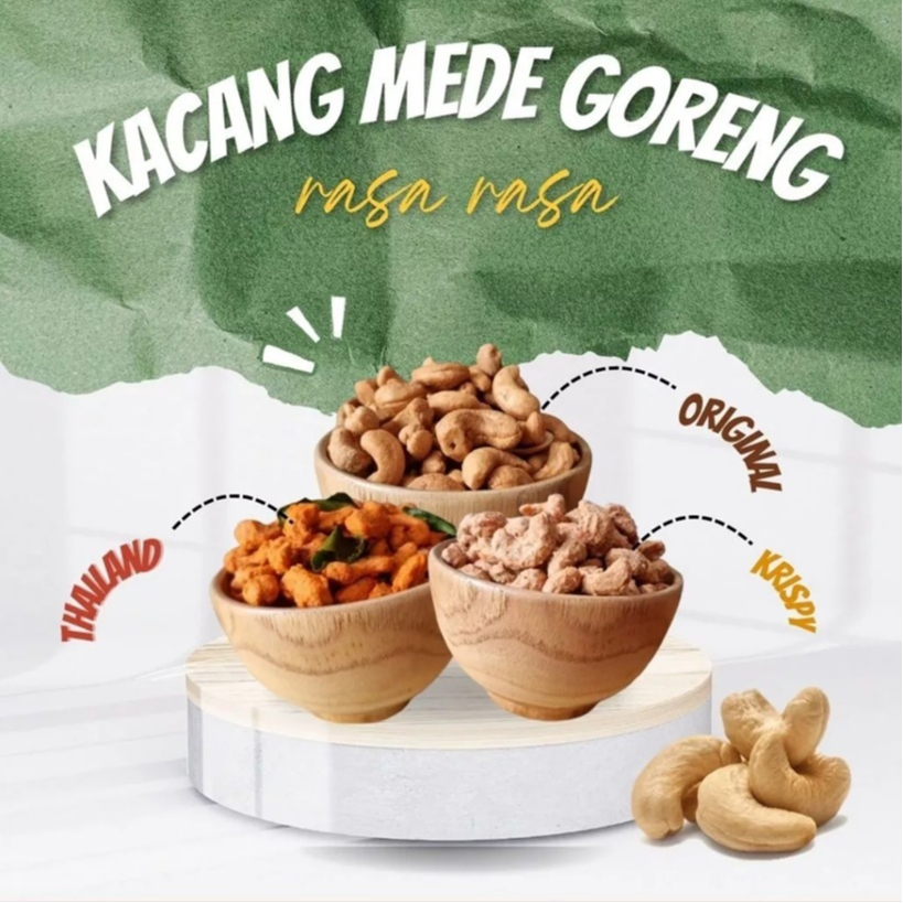 

Kacang Mede Goreng Mete Matang Mente Mateng 100 gram