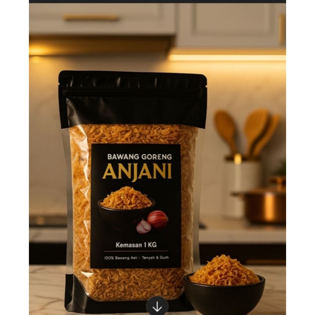 

BAWANG GORENG PREMIUM ASLI BROBOLINGGO KEMASAN 500GR TAMPA CAMPURAN TEPUNG