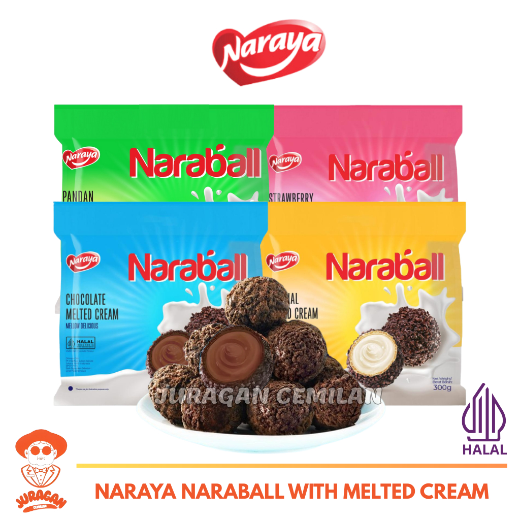 

Naraya Naraball Melted Cream Wafer Balls - Halal 300g
