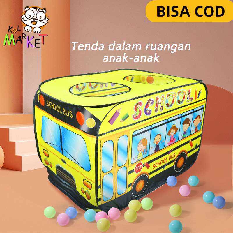 Anak Anak Tenda Bermain Tenda Mainan Luar Ruangan Lipat Playhouse Truk Pemadam Kebakaran Mobil Polis