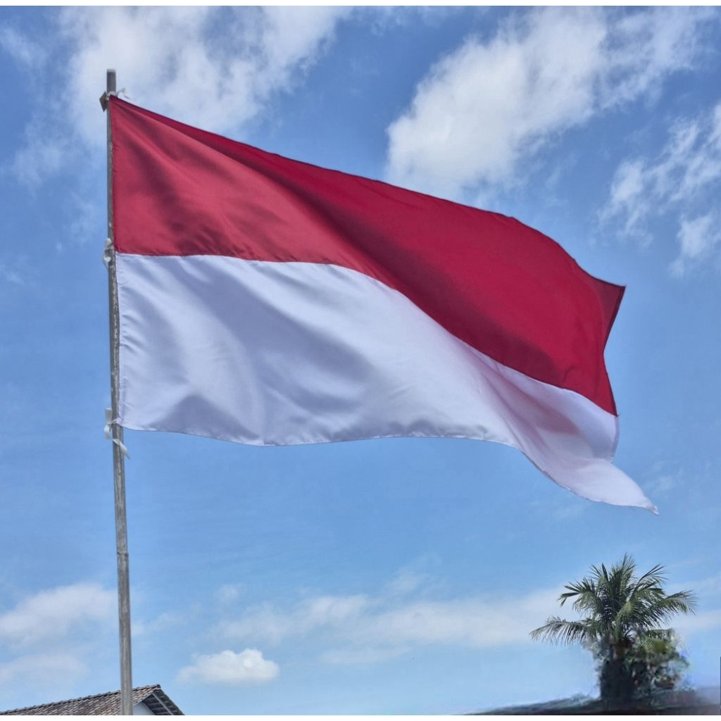 Bendera Merah Putih Bahan Kain Peles