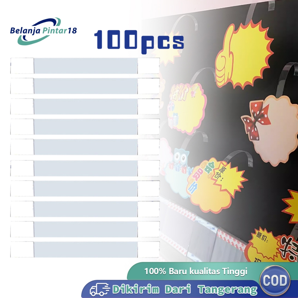 

100pcs Wobbler Promosi Mika Label Harga Mika 14cm Mika Display Promo Card