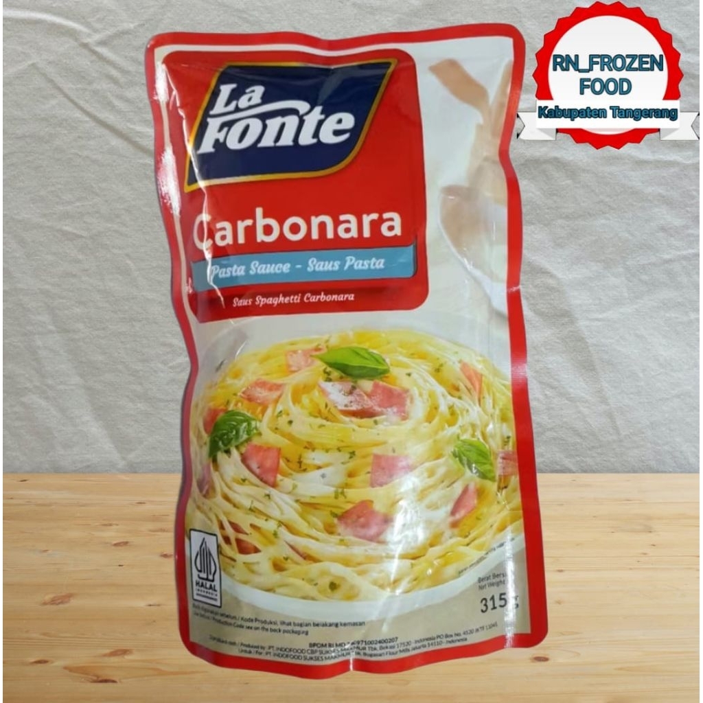 

LAFONTE SAUS CARBONARA KEMASAN ISI 315gr