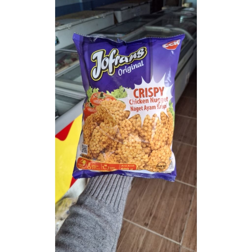 

Jofrans Crispy Naget 500g Frozen food cik ntik Jambi cemilan jajanan seblak korea jepang