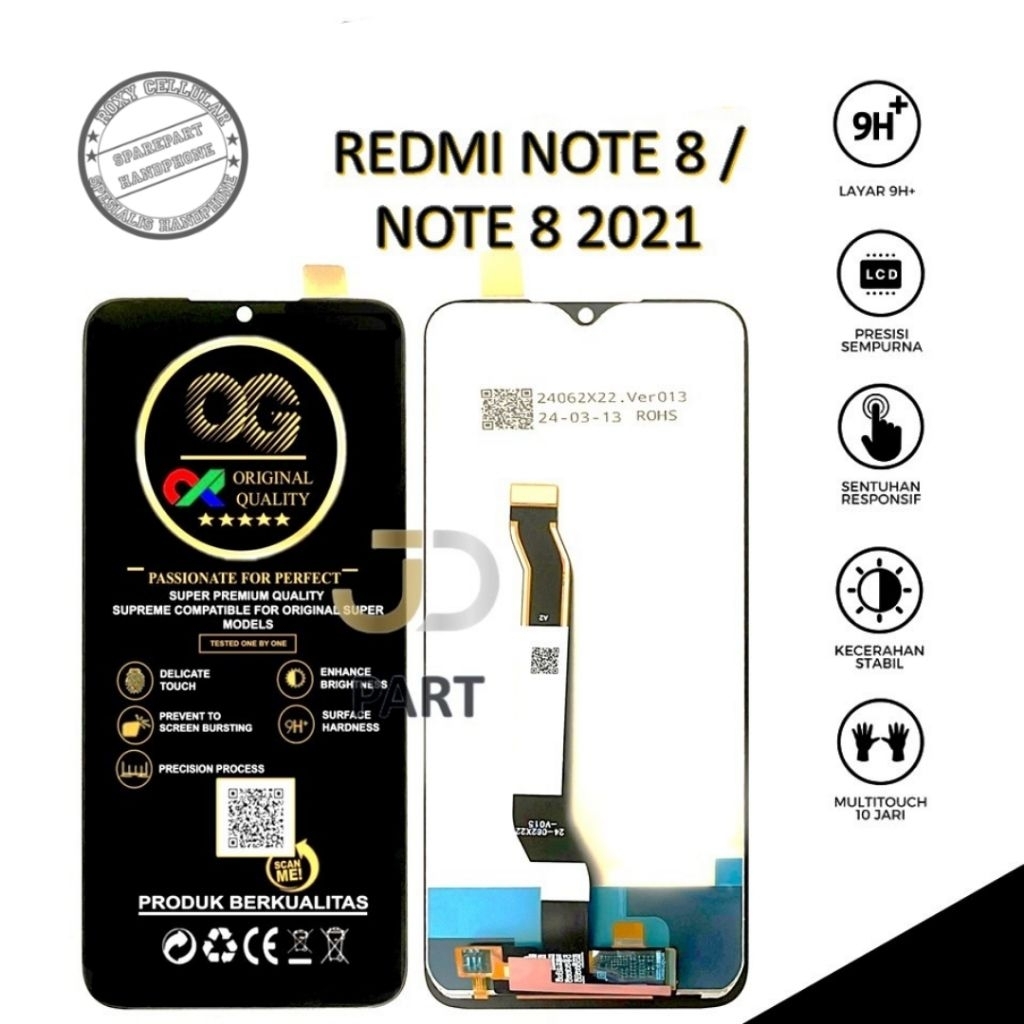 Lcd Touchscreen Redmi Note 8 / Note 8 2021 Original Lcd