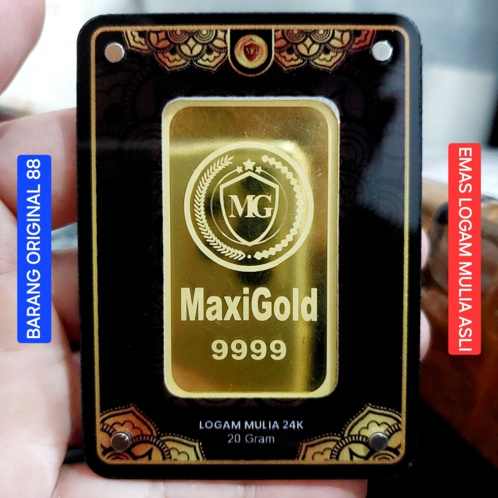 TOKO BUKA 24 JAM JAKARTA PRODUK TERBARU MiniGold EMAS 20 GRAM ASLI ORIGINAL LOGAM MULIA BATANGAN LM 