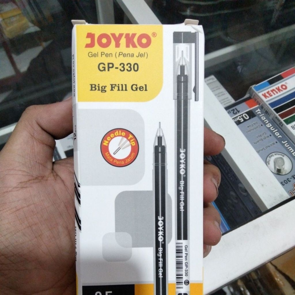 

Paket 3 pcs Bolpen Joyko Big Fill Gel GP-330/Bolpen jell/Tinta jell