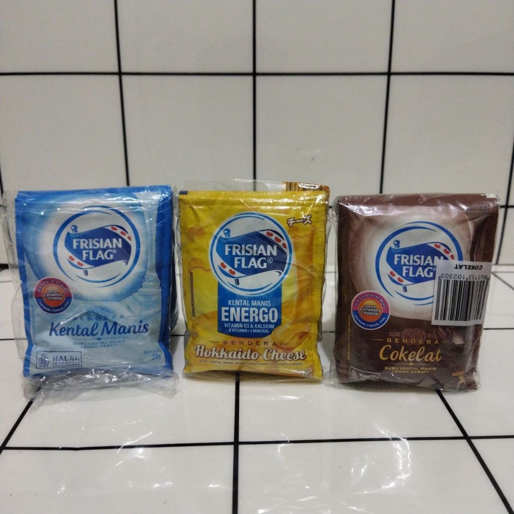 

Frisian flag susu kental manis isi 6 sachet