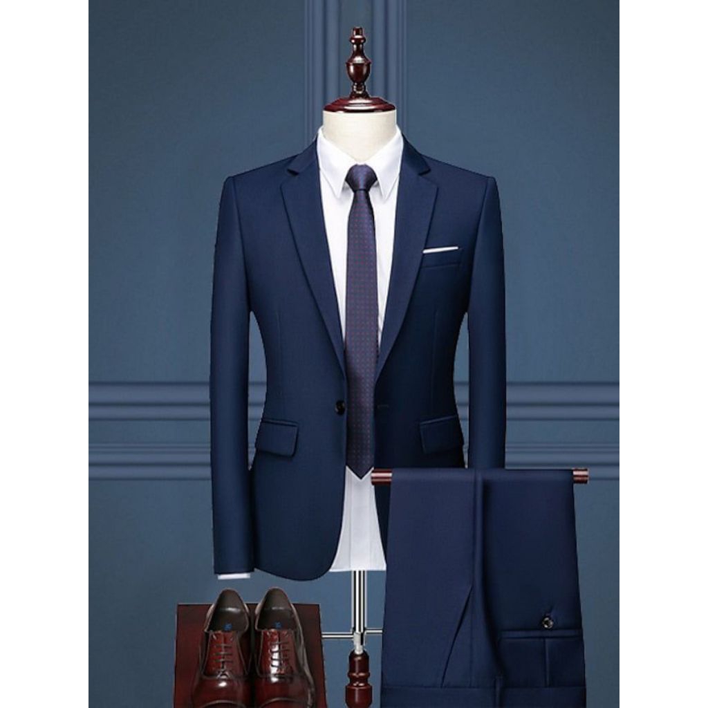 Setelan Jas Blazer Pria Slim Fit_Jas Blazer Pria Slim Fit Nikah