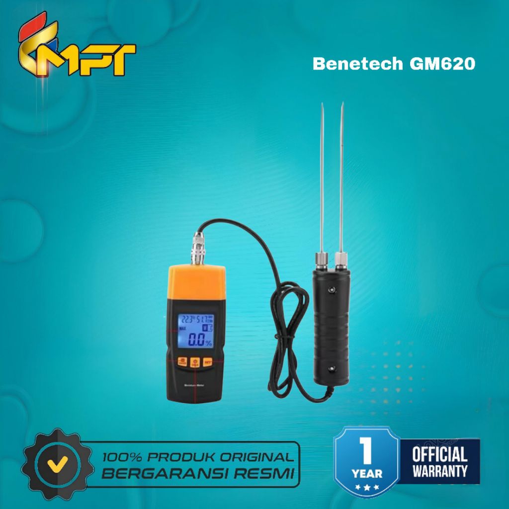 Moisture Meter GM620 Benetech Wood Kayu Paper Kertas MC Tester Timber