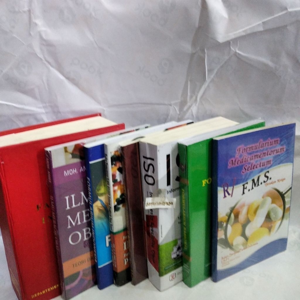 Paket 8 Farmasi( Fi3,Fi 3 Farmakope 3), FMS, IMO, Fornas, ISO, FOI, Ilmu Resep Van, FMI