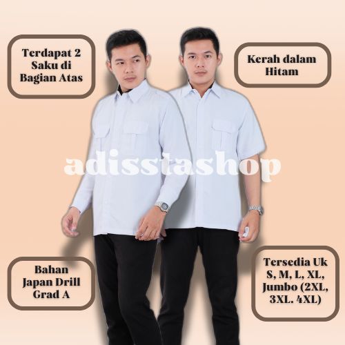 Baju Dinas Putih Pns Pria Baju Pdh Putih Pria Seragam Putih Pns Baju Putih Pns PDH Pria