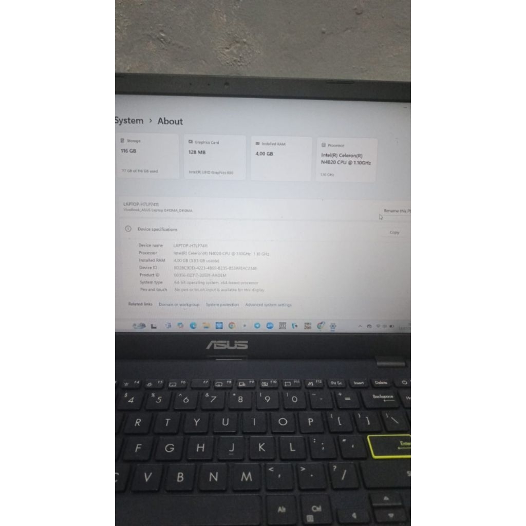 Laptop Asus Vivobook E410MA-202.BLUE (Second)