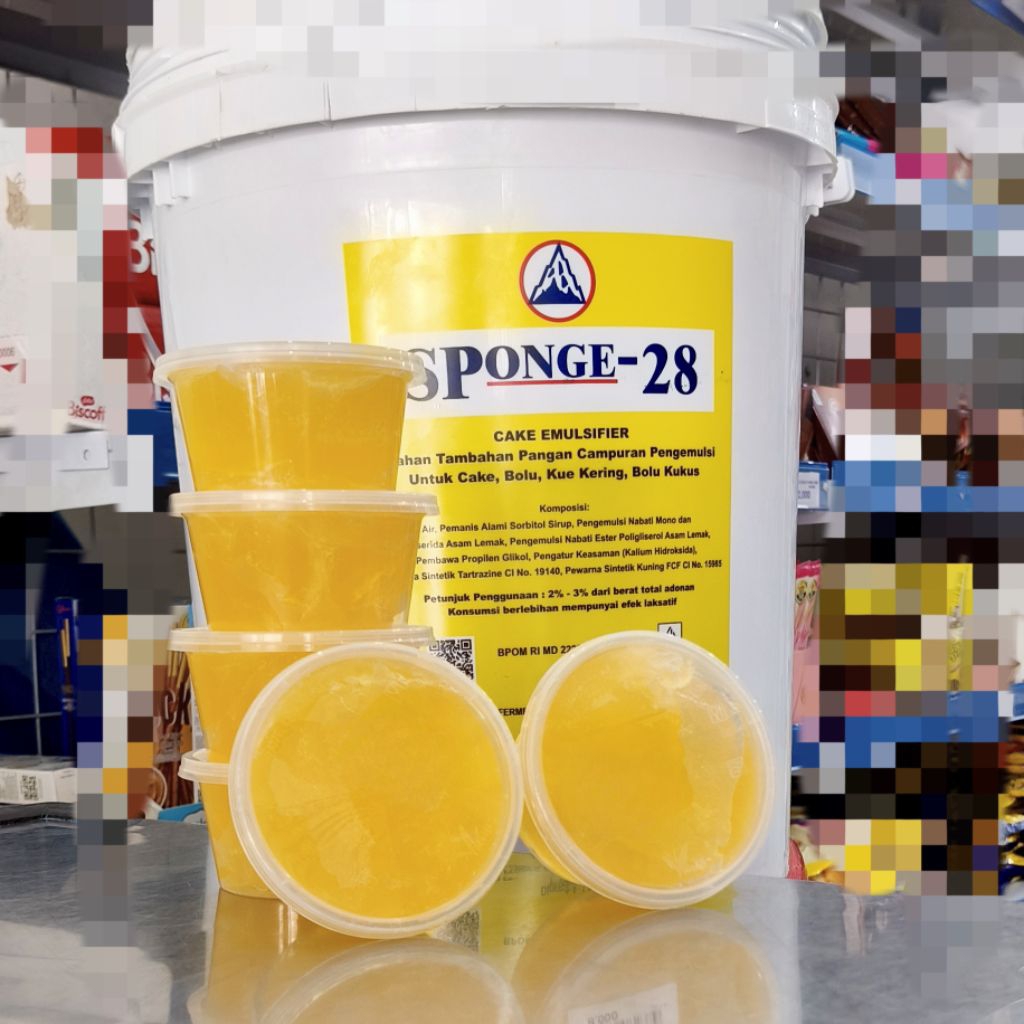 

SP Sponge 28 100gr/Pengembang Bolu/Pelembut Bolu/SP kue/Pengembang dan Pelembut/Emulsifier