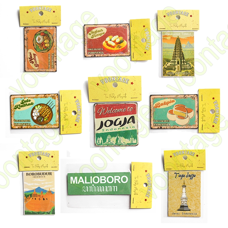 Magnet Kulkas Jogja Besi Souvenir Oleh-Oleh Jogja