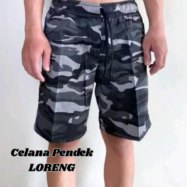 Celana Pendek Pria Loreng Army Celana Pendek Cowok Motif Keren Celana Chinos Loreng Terbaru
