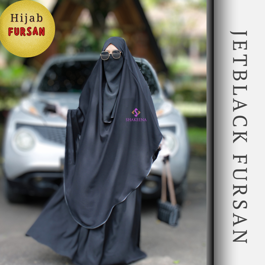 Hijab Fursan Syari Premium terbaru  - Khimar syari fursan - Jilbab mewah Lebaran