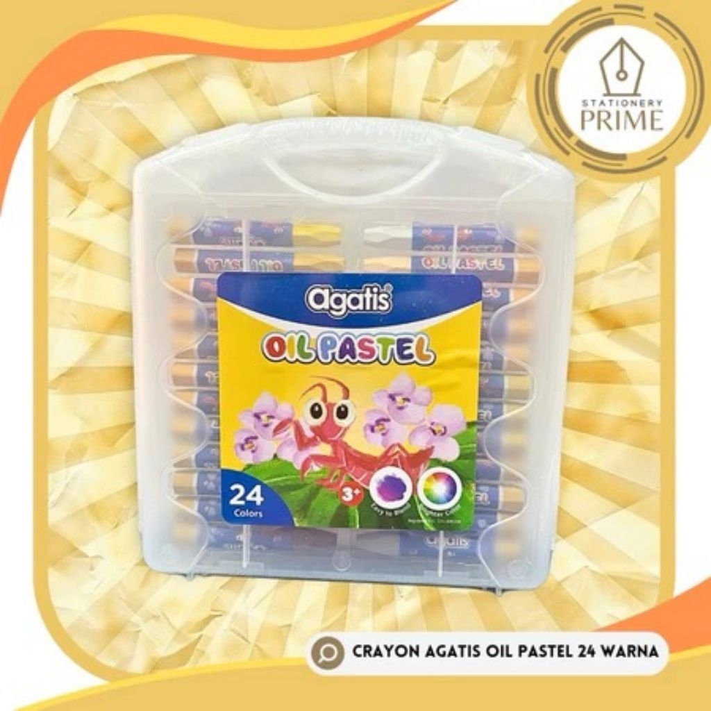 

Crayon Agatis Oil Pastel 24 Warna