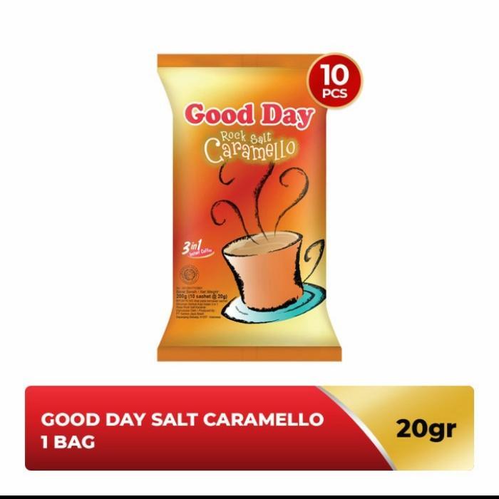 

[oddsolshop] pekanbaru/Good day Caramello Rock Salt 3in1 Instant Coffee 10 PCS 20GR Kopi Instan