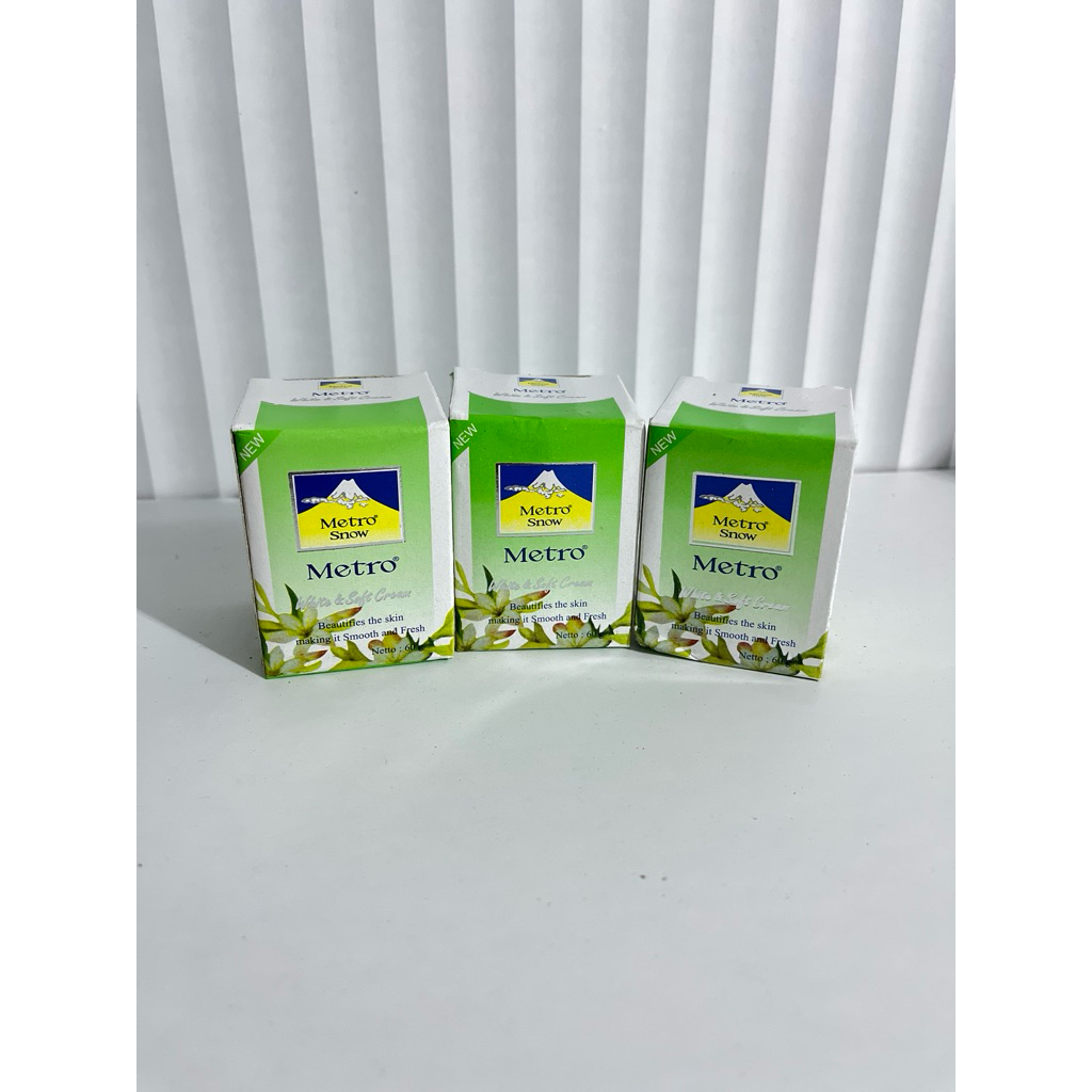 MH♥️ Metro Cream Wajah Snow White 60g