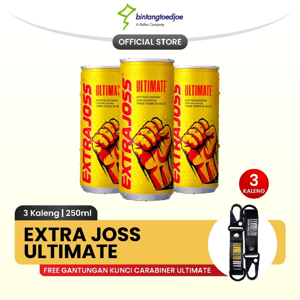 

Extra Joss Ultimate 3 Kaleng FREE Lanyard