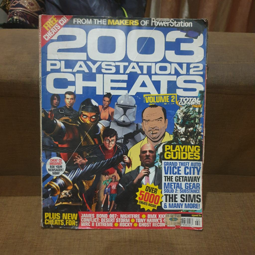 Majalah Game Vintage Import 2003 Playstation 2 Cheats