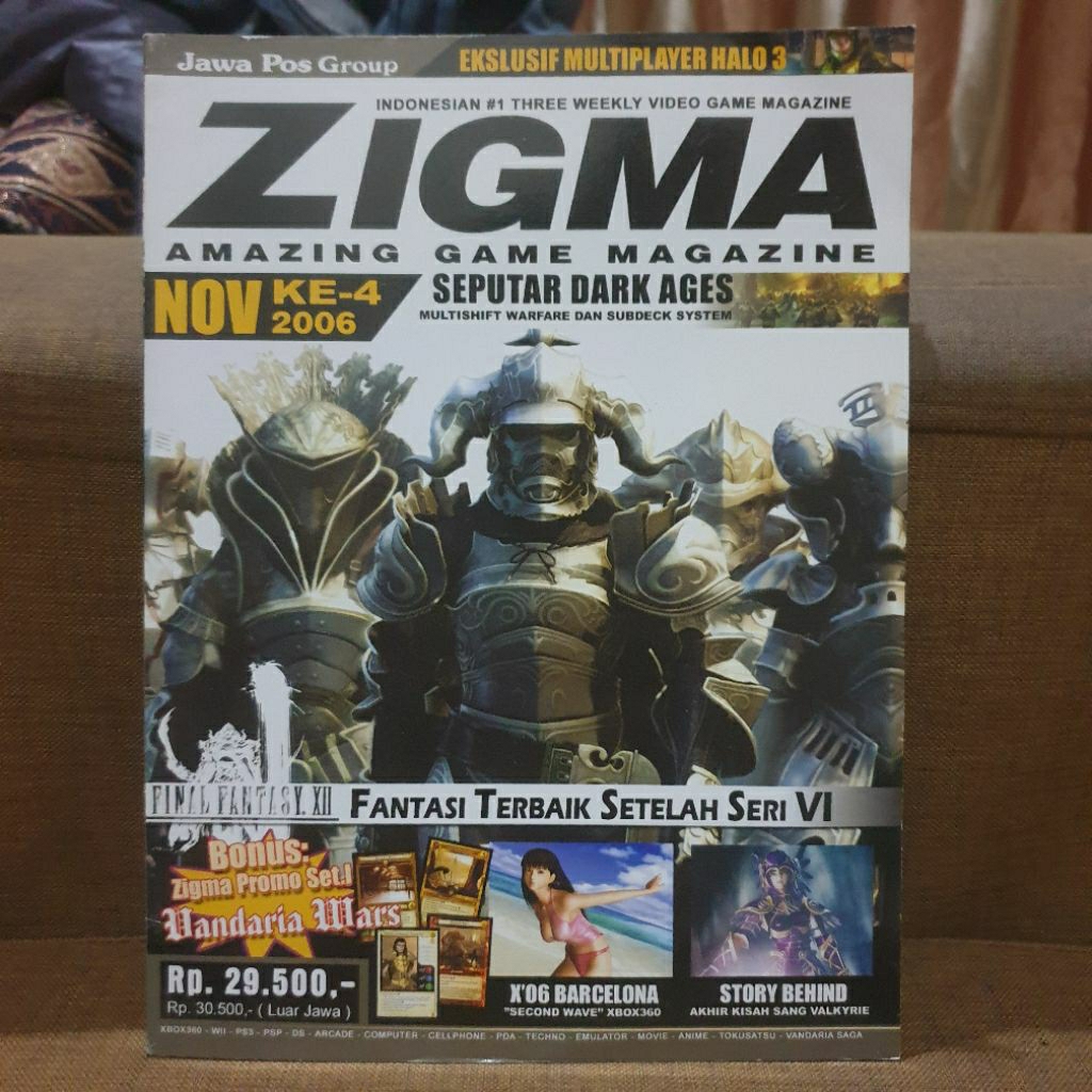 Majalah Game Lokal Zigma Cover Final Fantasy XII