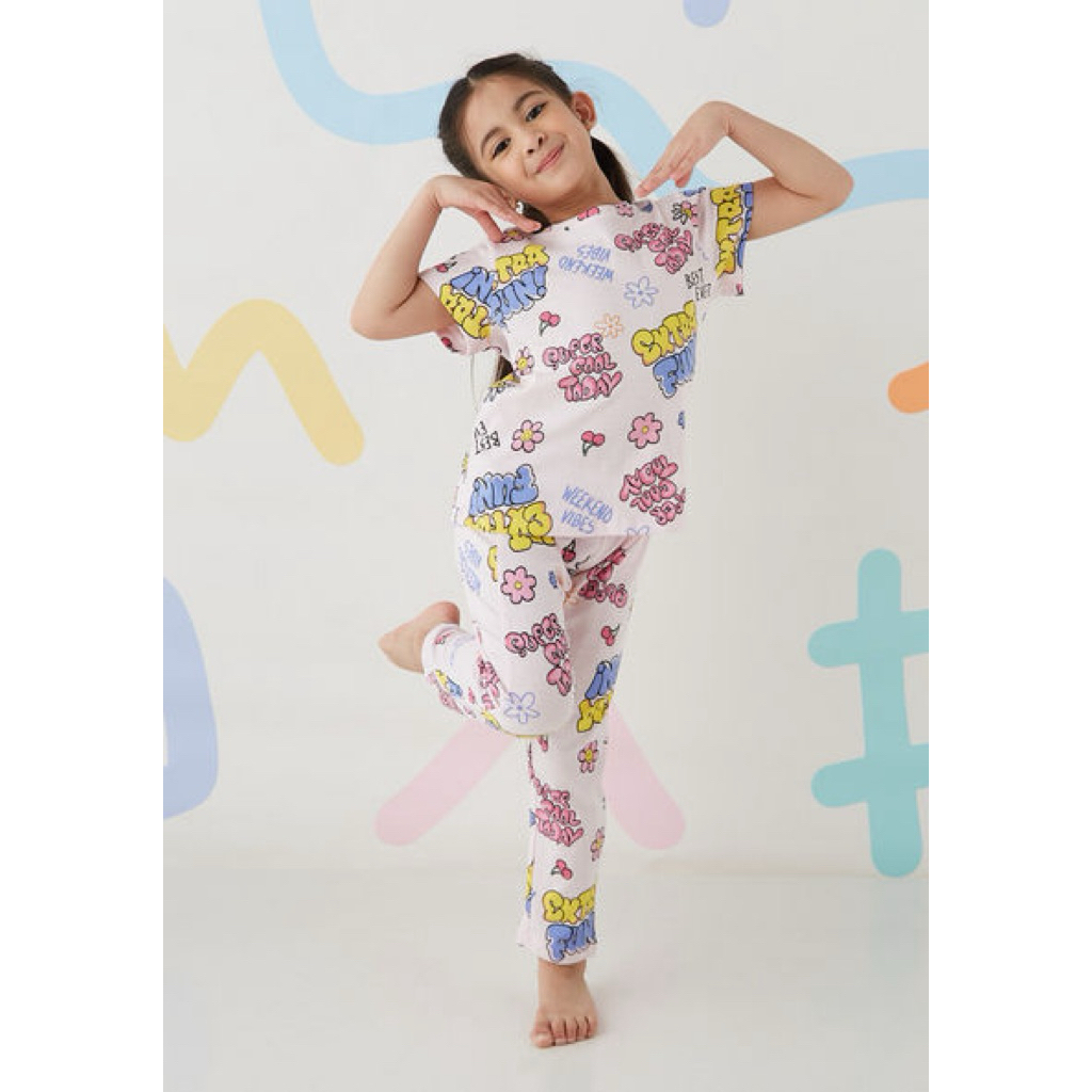 MAX SALE, 2 Piece Super Cool Today Pink Pyjamas