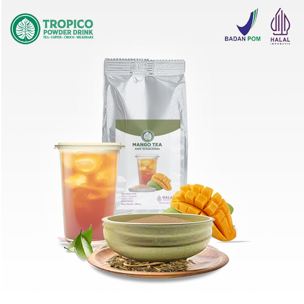 

Bubuk Minuman Teh Rasa Mangga - Mango Tea Powder - Tropico Powder Drink