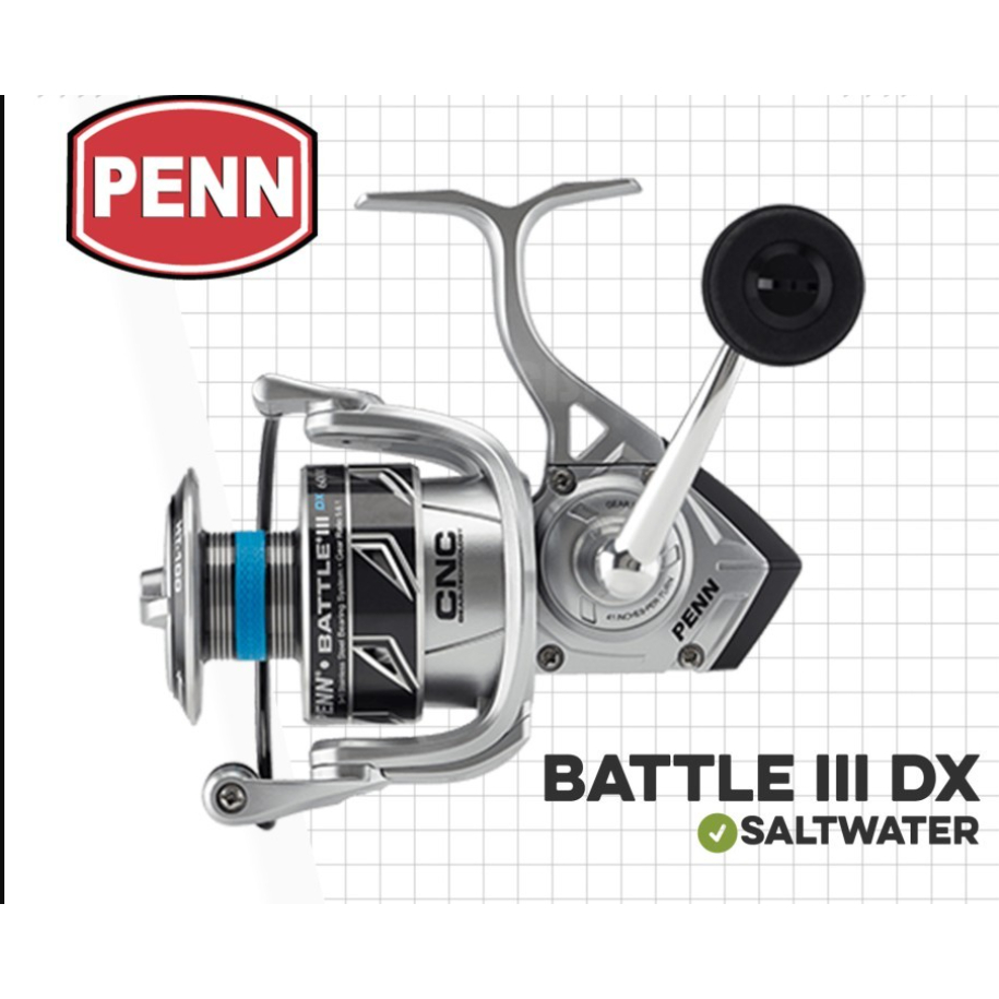Reel Spinning Penn Battle III DX