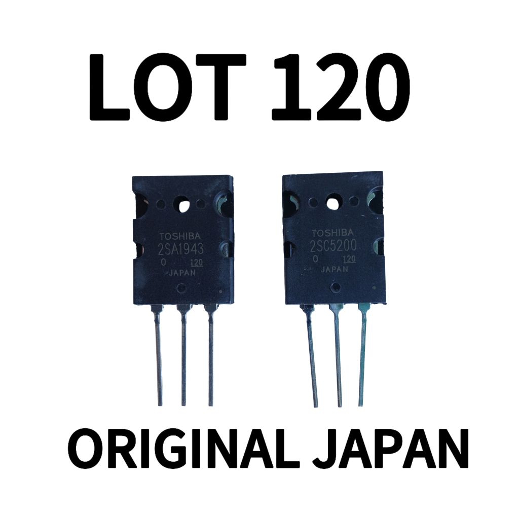 Transistor Toshiba A1943 - C5200 LOT 120 Original Japan - Transistor Final Toshiba 5200 Original